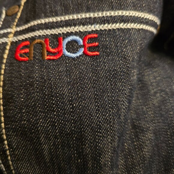 Y2K Enyce Sean Combs Jeans Mens 40x32 Blue Baggy Hip Hop Streetwear Grunge 90s - Picture 6 of 11